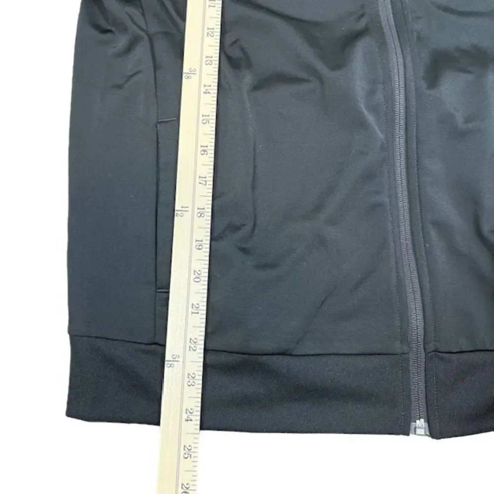 NWOT Adidas Tricot Jacket Youth Black 3 Stripe Size‎ Large